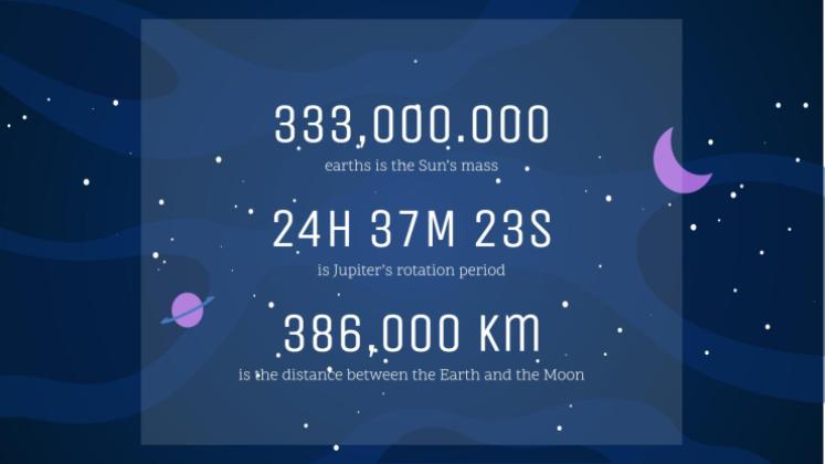 Galaxie Farbverlauf Präsentationsvorlage