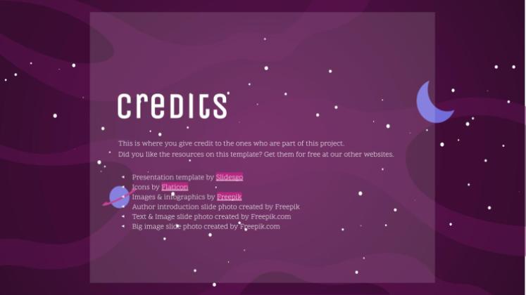 Galaxie Farbverlauf Präsentationsvorlage