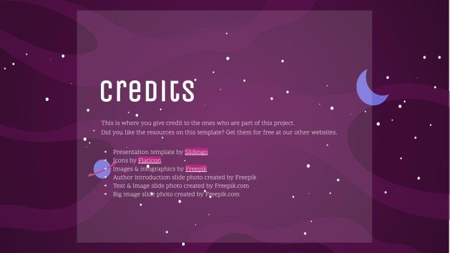 Galaxie Farbverlauf Präsentationsvorlage