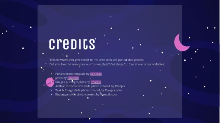 은하계 그레이디언트 프레젠테이션 템플릿