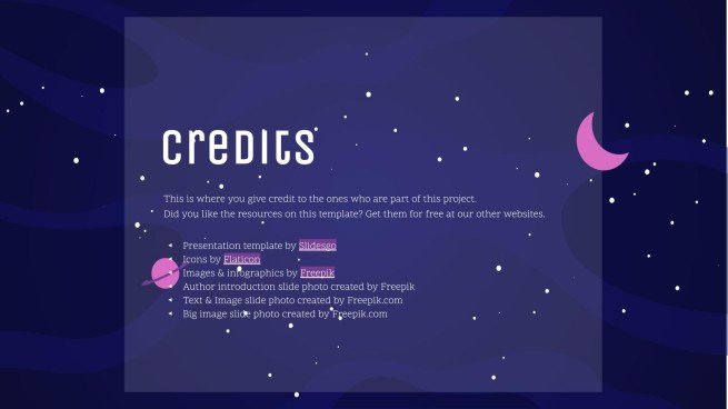 은하계 그레이디언트 프레젠테이션 템플릿