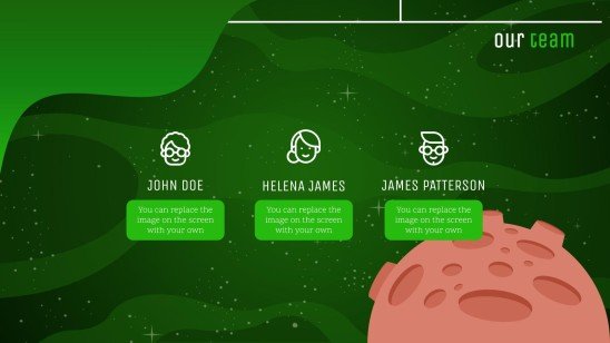 은하계 그레이디언트 프레젠테이션 템플릿