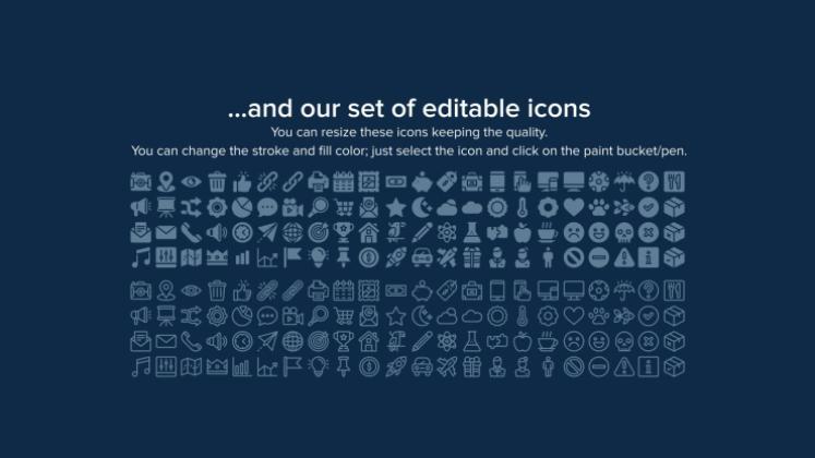 Galaxie Farbverlauf Präsentationsvorlage