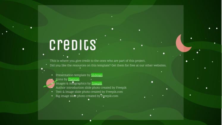 은하계 그레이디언트 프레젠테이션 템플릿