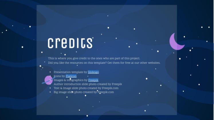 Galaxie Farbverlauf Präsentationsvorlage