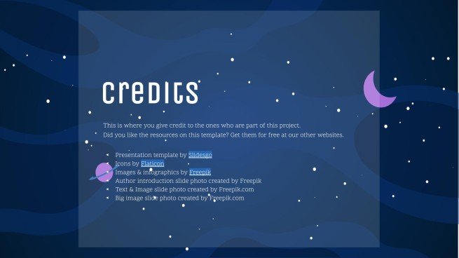 Galaxie Farbverlauf Präsentationsvorlage