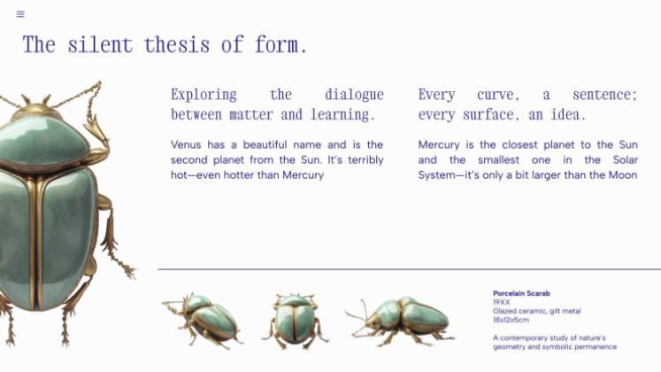 Ceramic Grace presentation template 