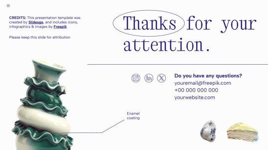 Ceramic Grace presentation template 