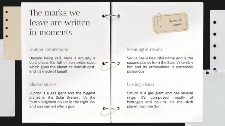 계층화된 메모리 프레젠테이션 템플릿