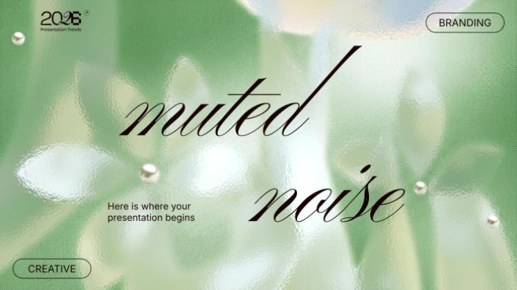 Muted Noise presentation template 