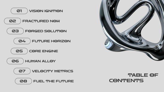 Chrome Drift presentation template 