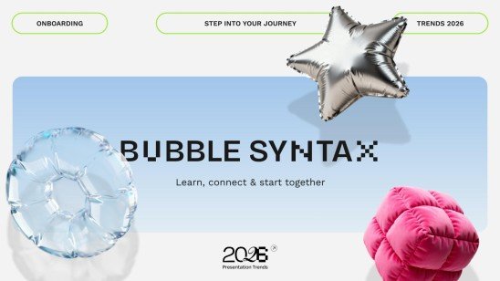 Bubble Syntax Präsentationsvorlage