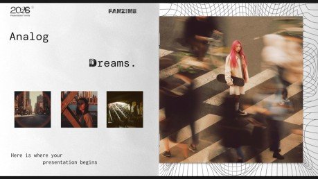 Analog Dreams presentation template 