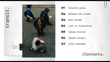 Analog Dreams presentation template 