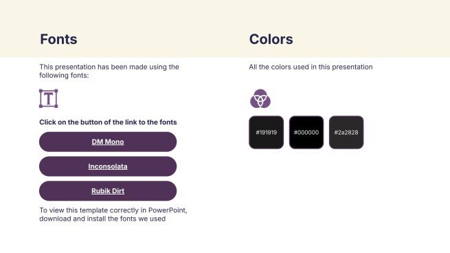 Analog Dreams presentation template 