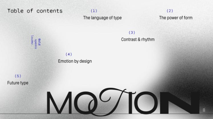 Type Shift presentation template 
