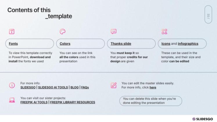 Plantilla de presentación Cuadrícula ficticia