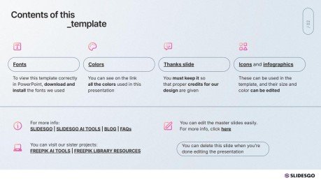 Plantilla de presentación Cuadrícula ficticia