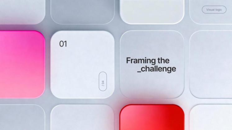 Plantilla de presentación Cuadrícula ficticia