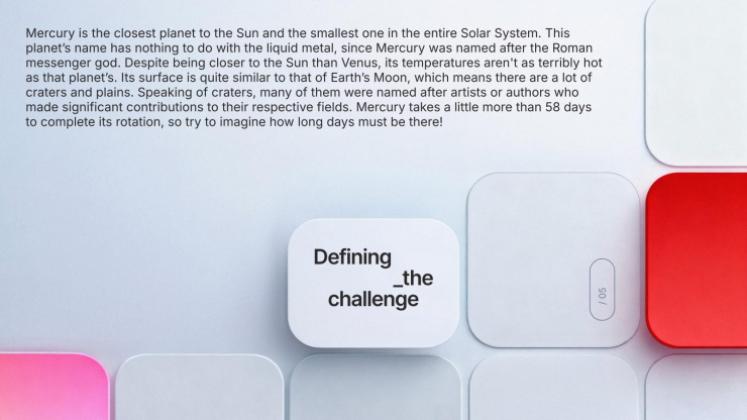 Plantilla de presentación Cuadrícula ficticia