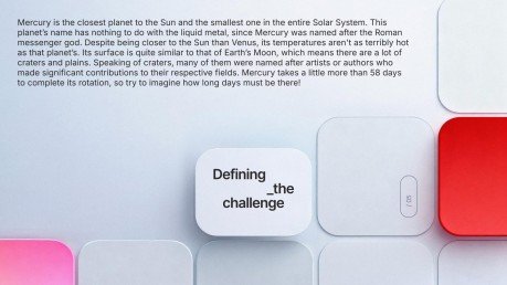 Plantilla de presentación Cuadrícula ficticia