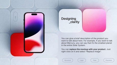 Plantilla de presentación Cuadrícula ficticia