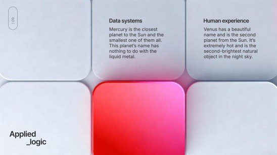 Plantilla de presentación Cuadrícula ficticia