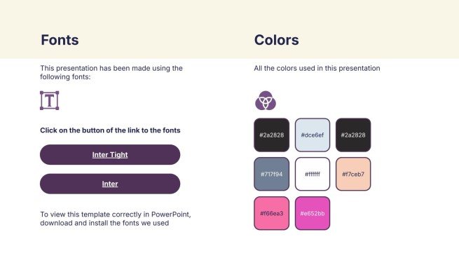 Plantilla de presentación Cuadrícula ficticia