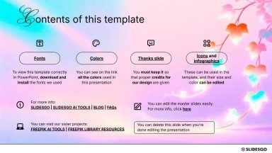 Luminous Fade presentation template 