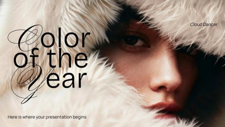 Color of the Year presentation template 