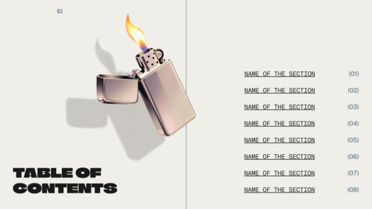 Color of the Year presentation template 