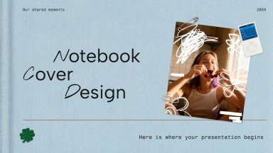 Plantilla de presentación Diseño de portada de cuaderno