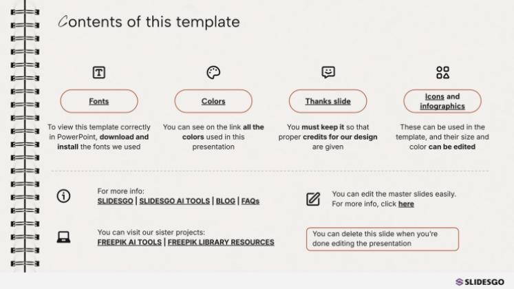 Plantilla de presentación Diseño de portada de cuaderno