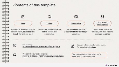 Plantilla de presentación Diseño de portada de cuaderno