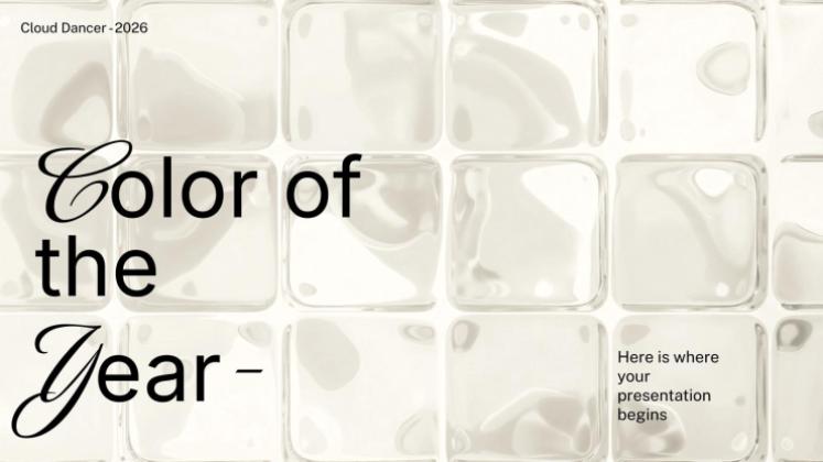 올해의 색상 프레젠테이션 템플릿