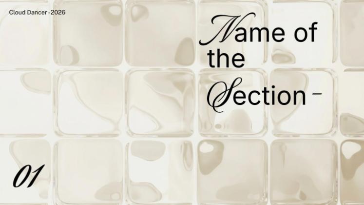 올해의 색상 프레젠테이션 템플릿