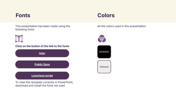 올해의 색상 프레젠테이션 템플릿