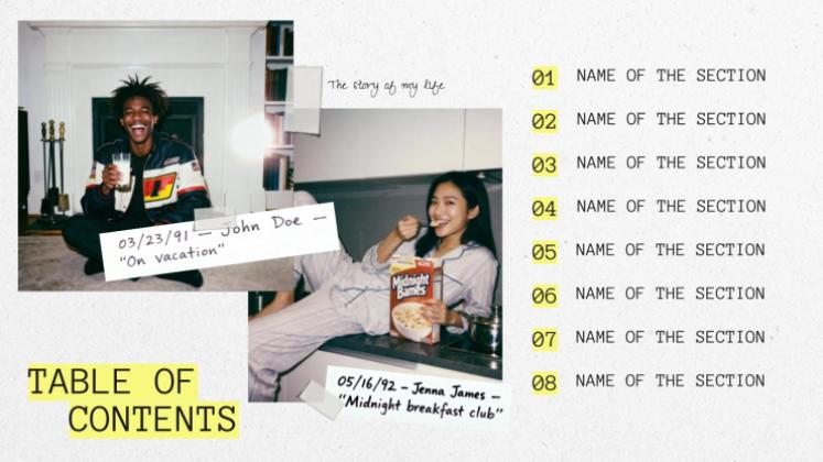 Plantilla de presentación Tu historia