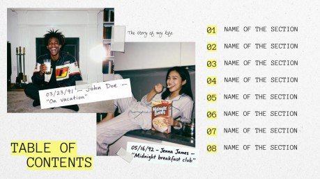 Plantilla de presentación Tu historia