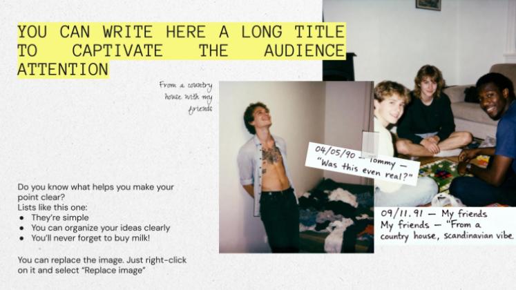 Plantilla de presentación Tu historia