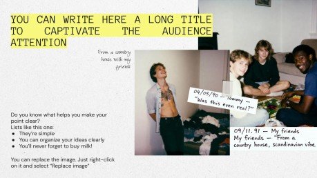 Plantilla de presentación Tu historia