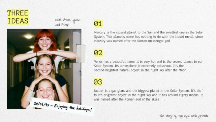 Plantilla de presentación Tu historia