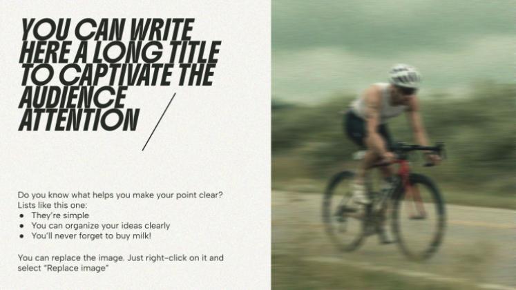 Plantilla de presentación Fitness y deporte