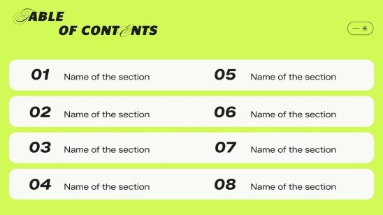 Bold Typography presentation template 