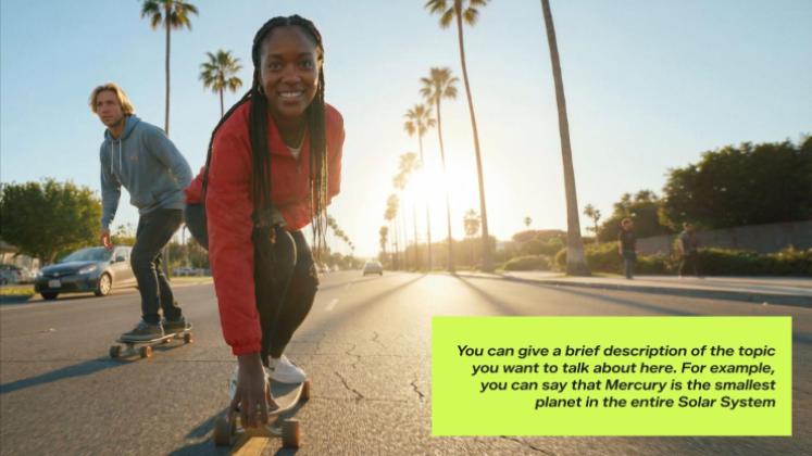 Bold Typography presentation template 