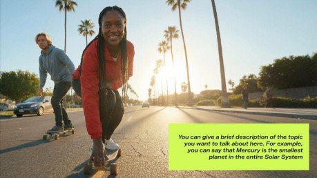 Bold Typography presentation template 