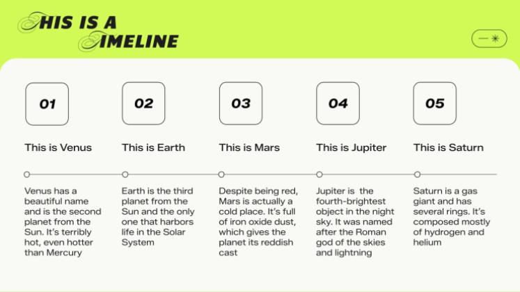 Bold Typography presentation template 