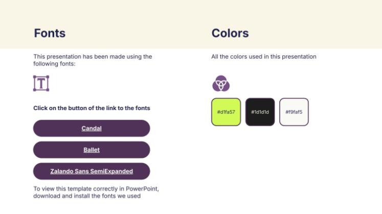 Bold Typography presentation template 