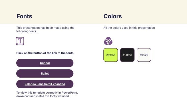 Bold Typography presentation template 