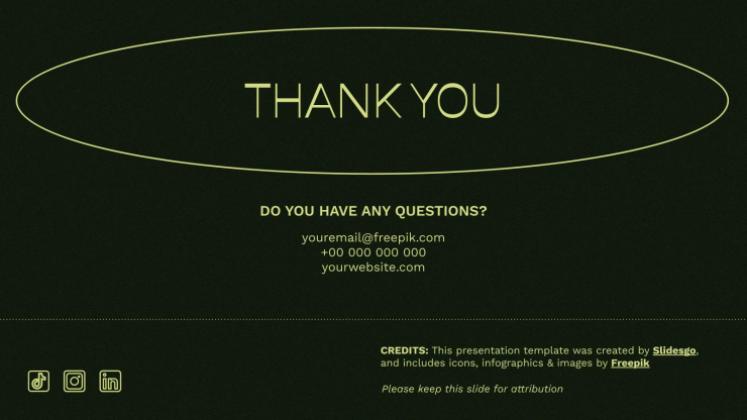 Plantilla de presentación Hojas verdes vibrantes